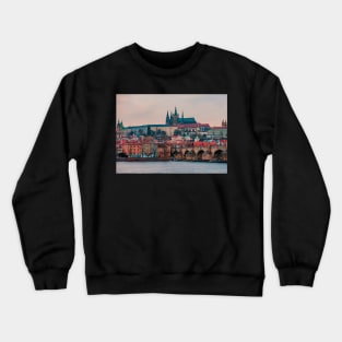 Prague Castle and Charles Bridge Crewneck Sweatshirt